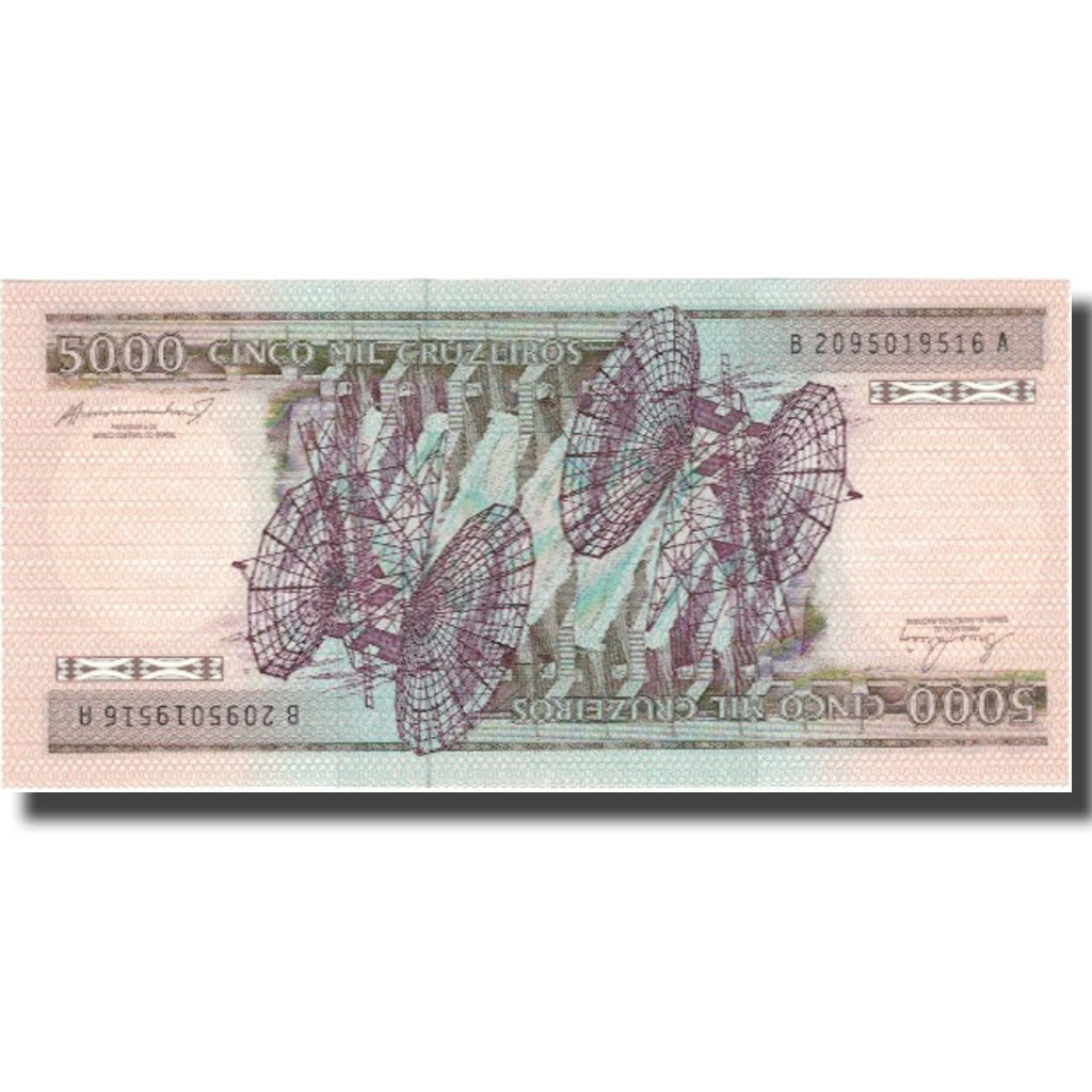 Banknote, Brazil, 5000 Cruzeiros, Undated (1983), KM:202b, UNC(65-70)