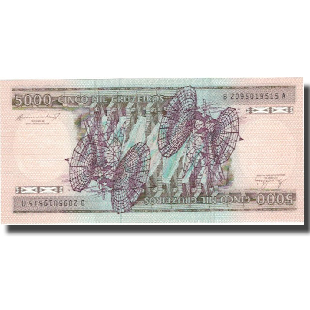 Banknote, Brazil, 5000 Cruzeiros, Undated (1983), KM:202b, UNC(65-70)