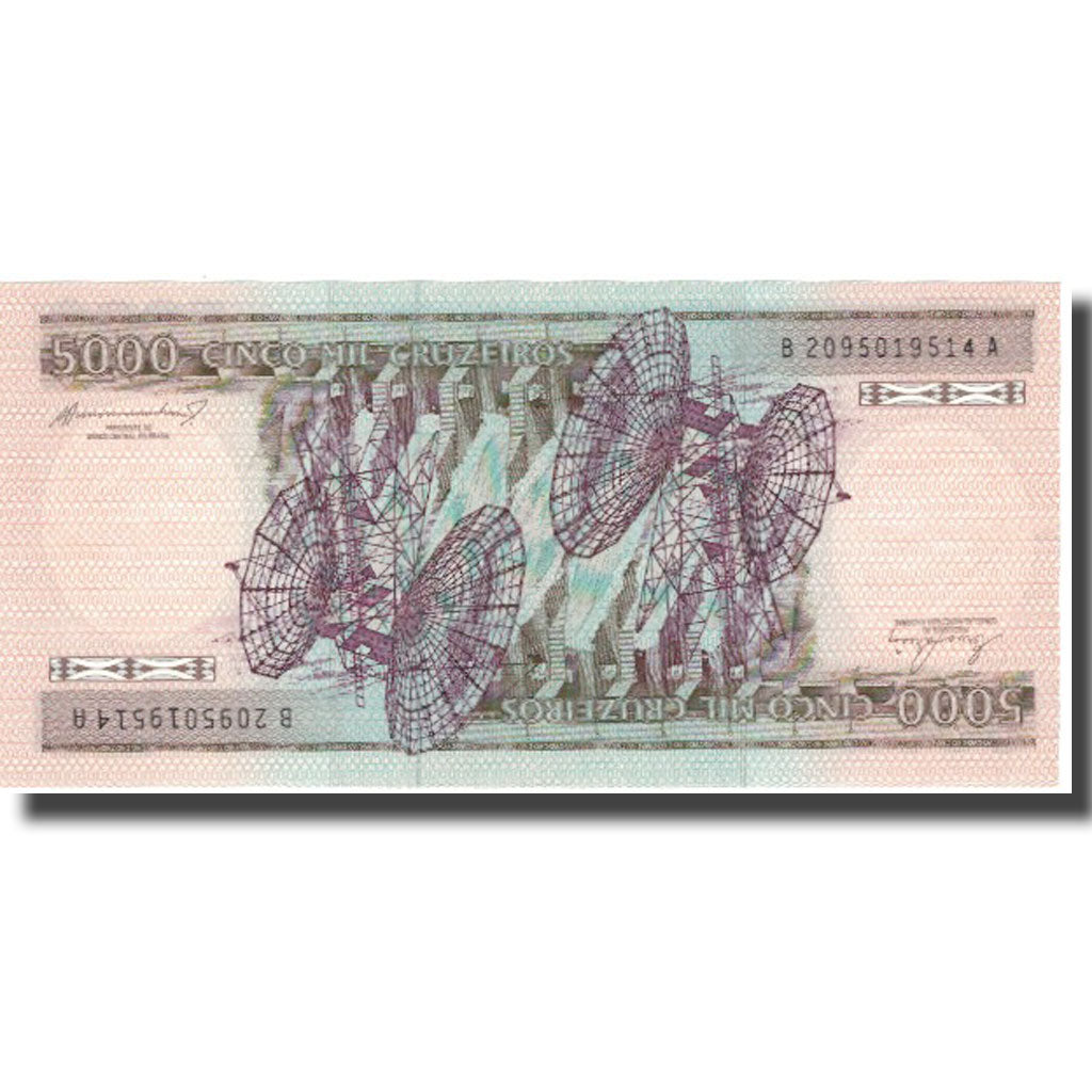 Banknote, Brazil, 5000 Cruzeiros, Undated (1983), KM:202b, UNC(65-70)