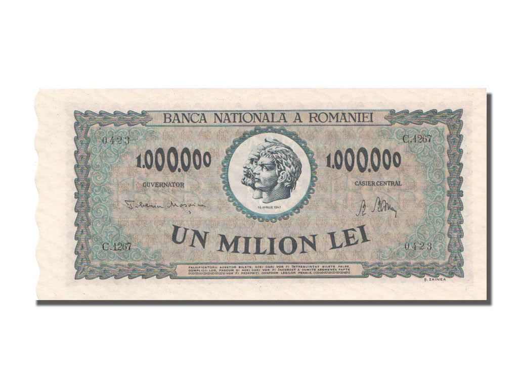 Romania, 1,000,000 Lei, 1947, KM #60a, 1947-04-16, UNC(65-70), C.1267