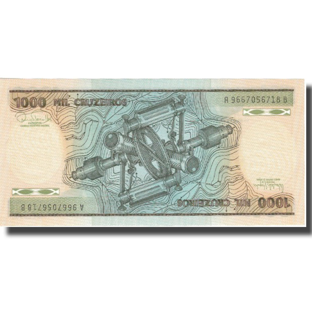 Nota, Brasil, 1000 Cruzeiros, undated (1981-86), KM:201c, UNC(65-70)