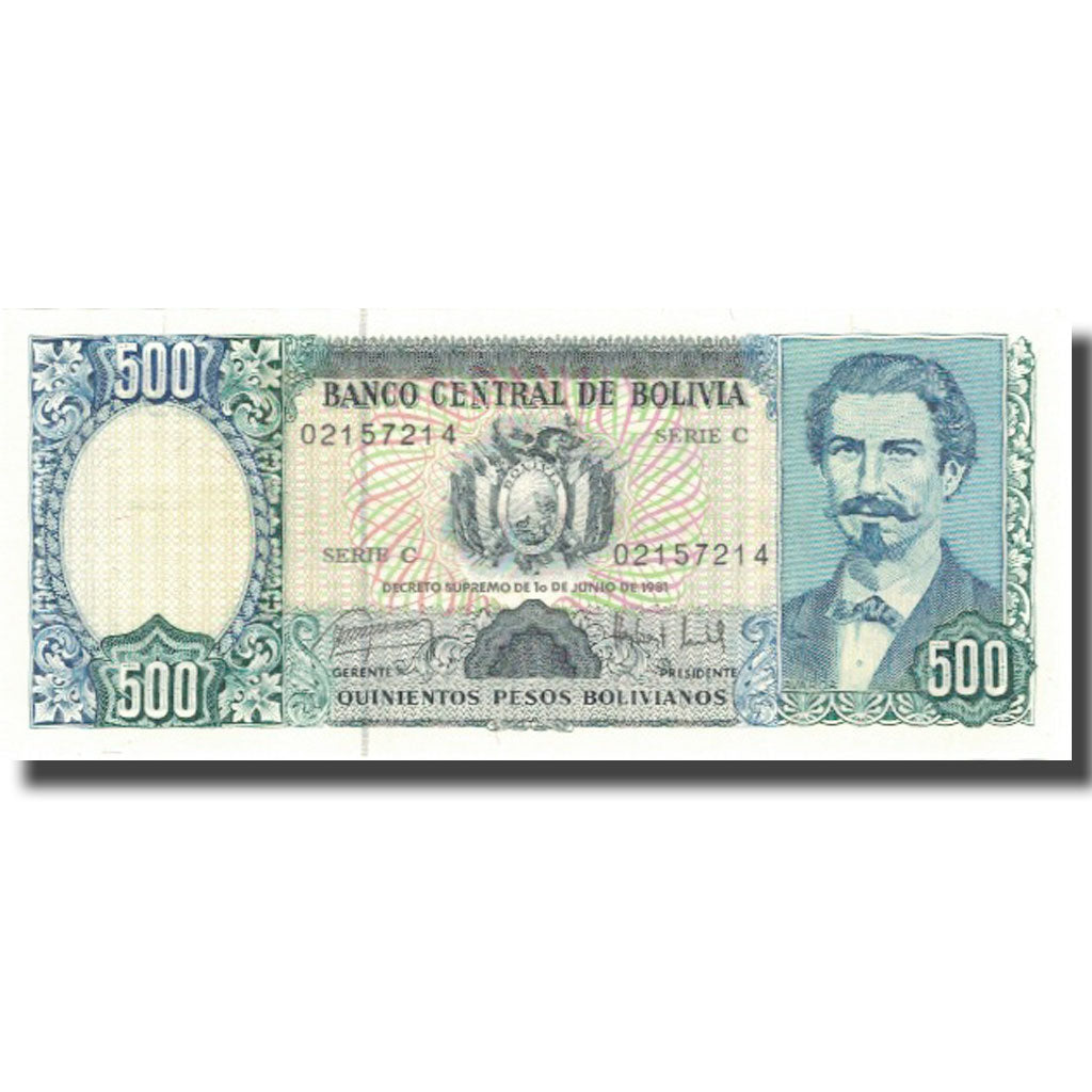 Billet, Bolivie, 500 Pesos Bolivianos, 1981, 1981-06-01, KM:166a, SPL+