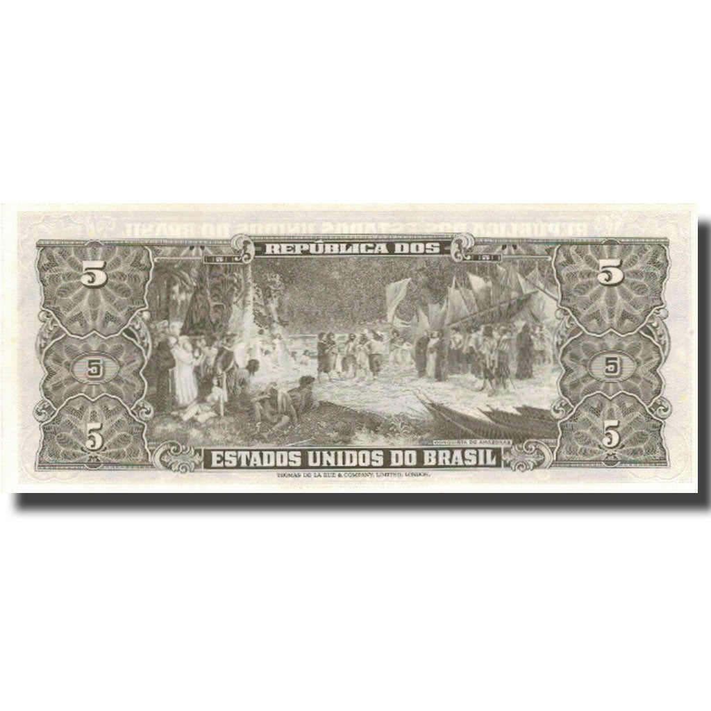 Geldschein, Brasilien, 5 Cruzeiros, Undated (1962-64), KM:176d, UNZ-