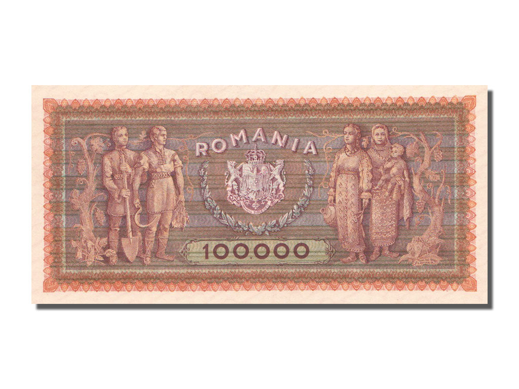Romania, 100,000 Lei, 1947, 1947-01-25, FDS