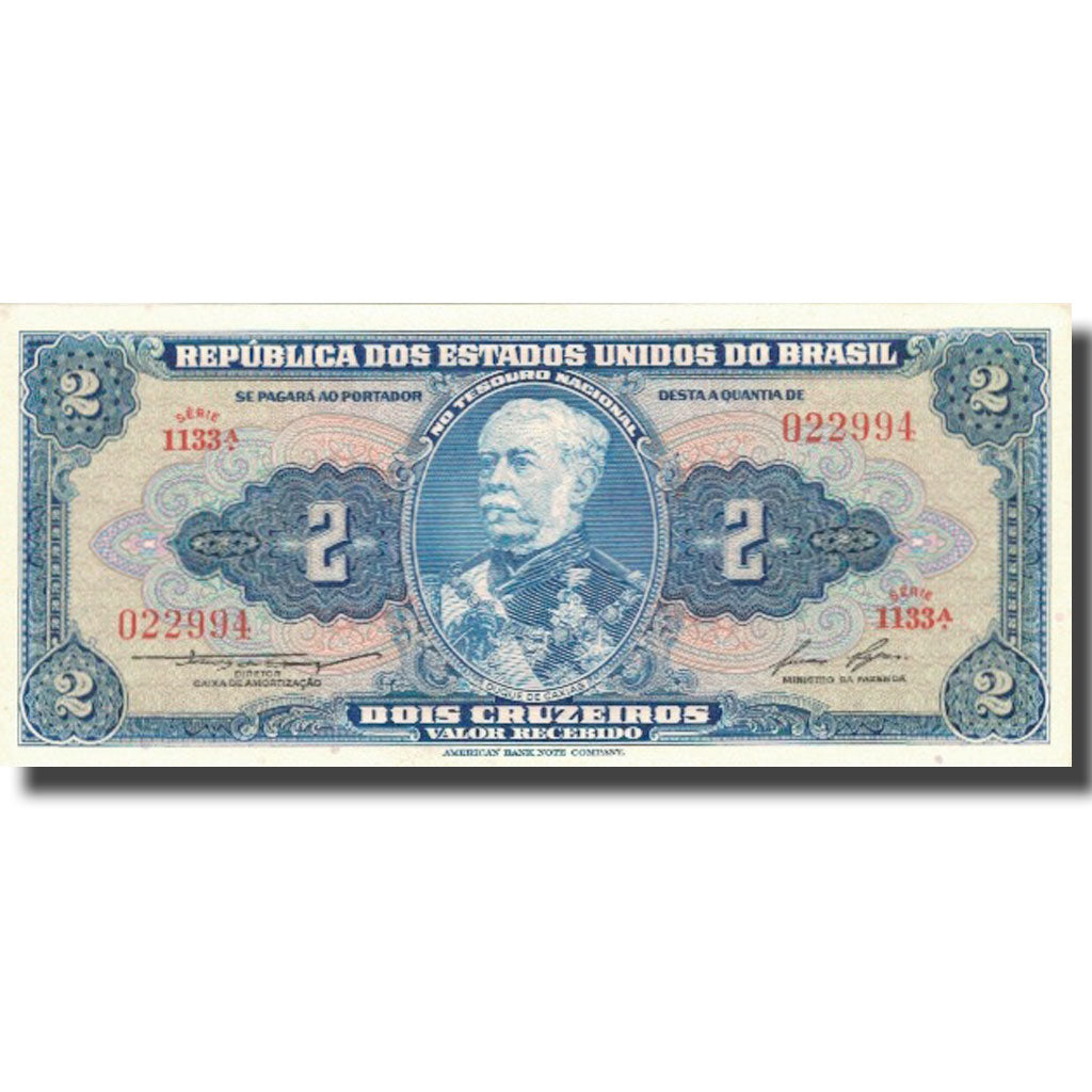Banknote, Brazil, 2 Cruzeiros, ND (1954-1958), KM:151b, UNC(64)