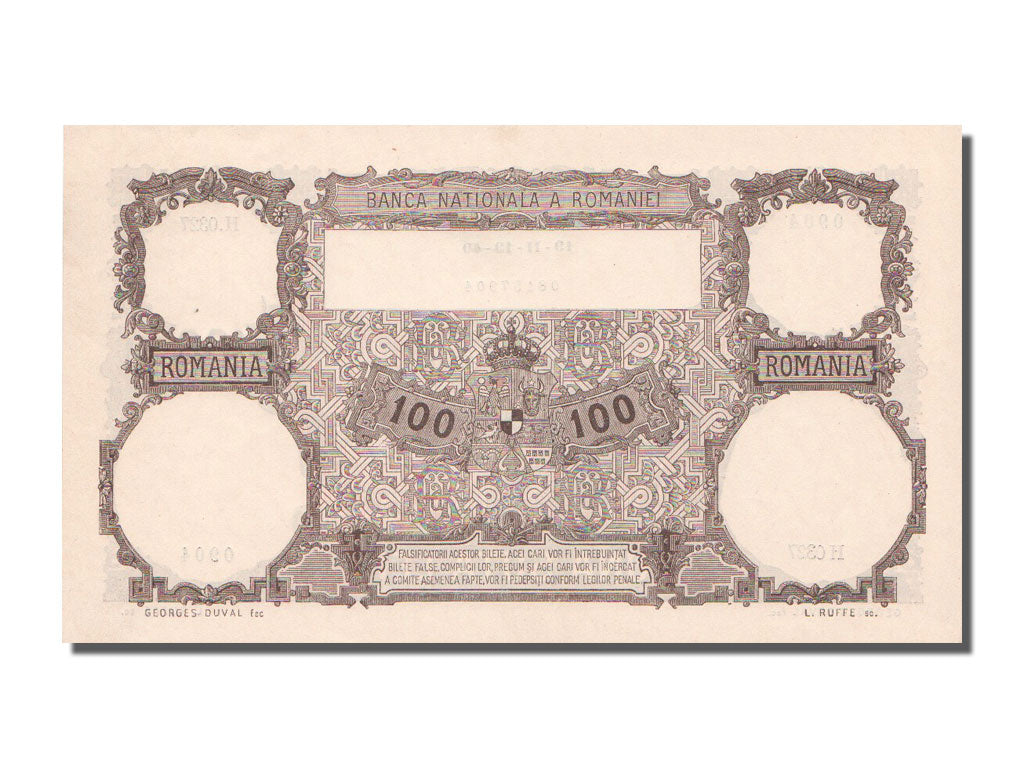 Romania, 100 Lei, 1940, KM #50a, 1940-02-19, UNC(63), H.0327