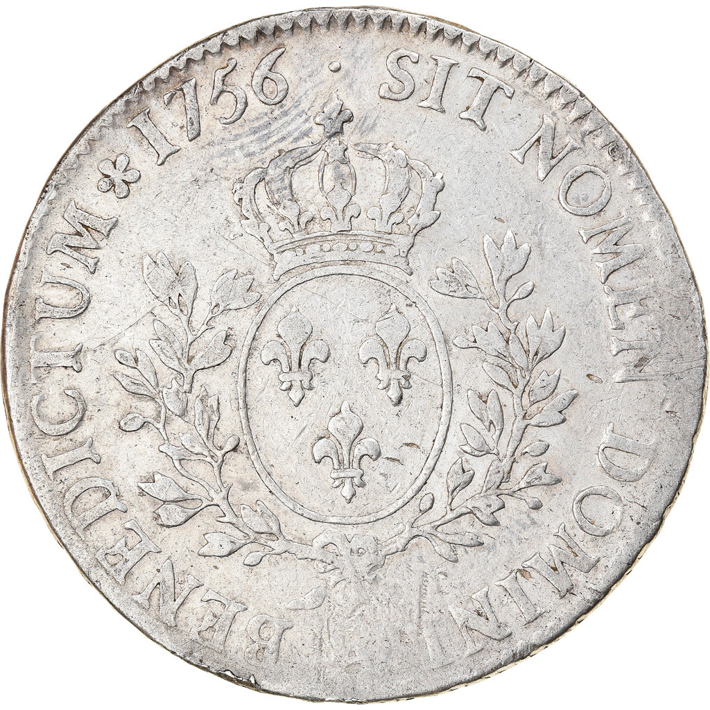Monnaie, France, Louis XV, Écu au bandeau, Ecu, 1756, Paris, TB+, Argent