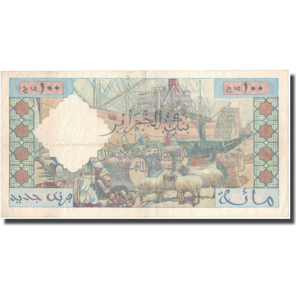 Banknote, Algeria, 100 Nouveaux Francs, 1961, 1961-02-10, KM:121b, AU(55-58)