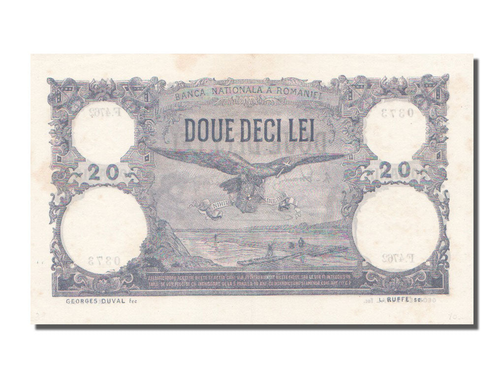 Roumanie, 20 Lei type 1909-16