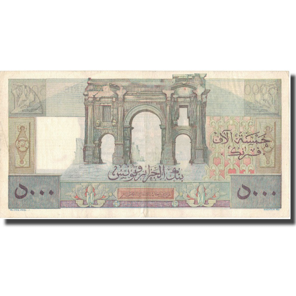 Banknote, Algeria, 5000 Francs, 1952, 0952-02-29, KM:109b, EF(40-45)