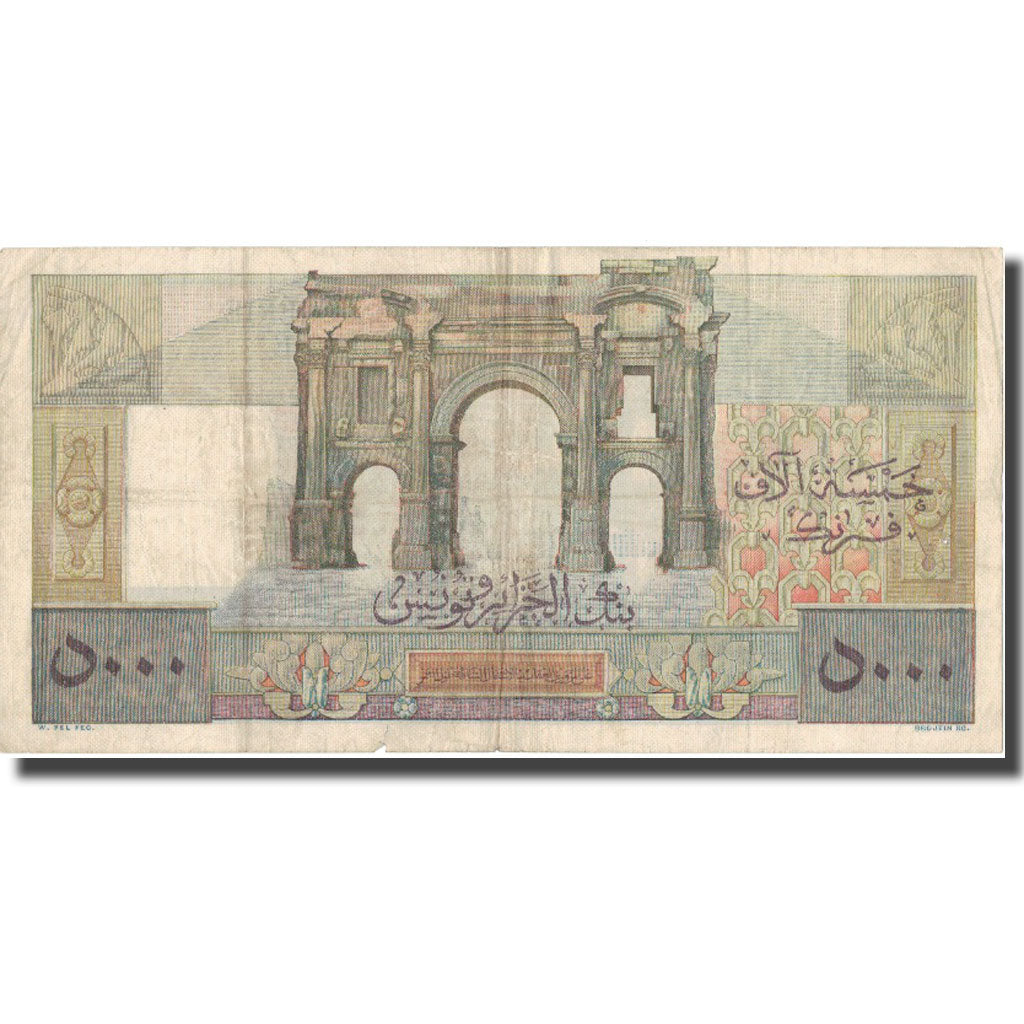 Banconote, Algeria, 5000 Francs, 1950, 1950-03-29, KM:109a, BB