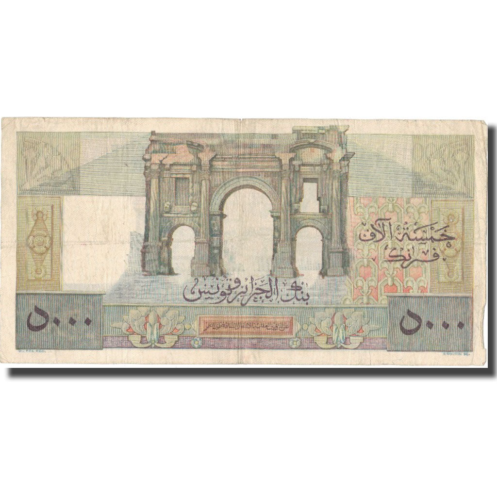 Biljet, Algerije, 5000 Francs, 1950, 1950-01-23, KM:109a, TTB