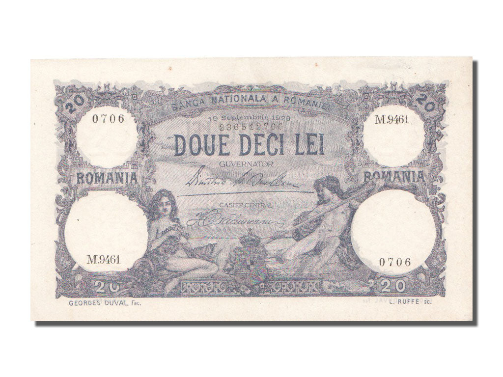 Roumanie, 20 Lei type 1925-29