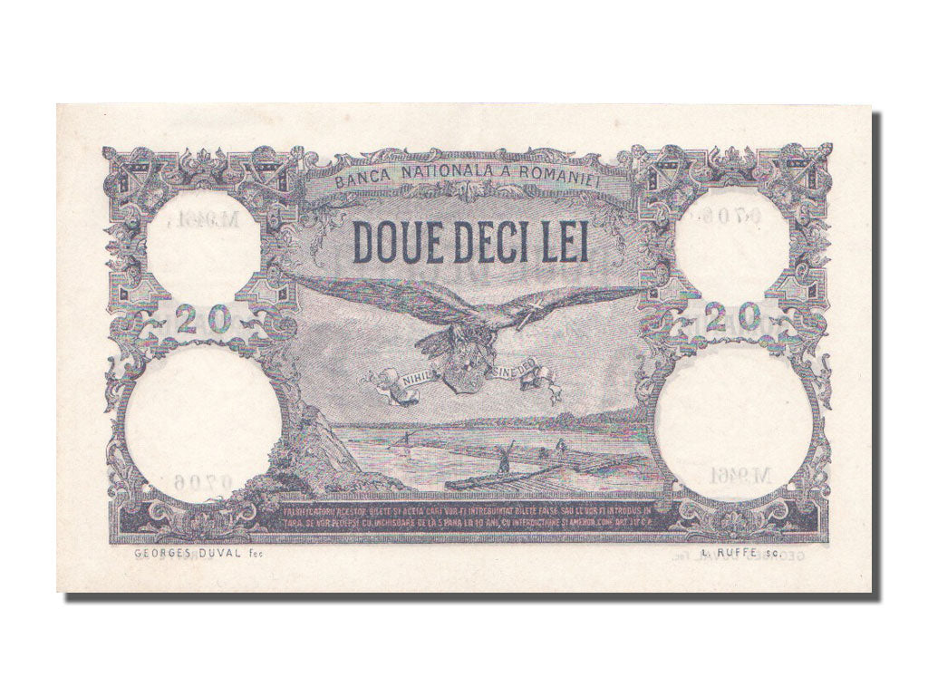 Roumanie, 20 Lei type 1925-29