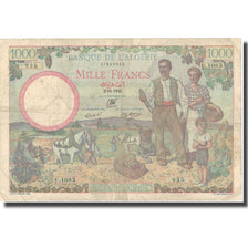 Banknote, Algeria, 1000 Francs, 1942, 1942-11-03, KM:86, VF(20-25)