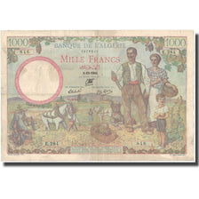 Banknote, Algeria, 1000 Francs, 1941, 1941-12-08, KM:86, VF(20-25)