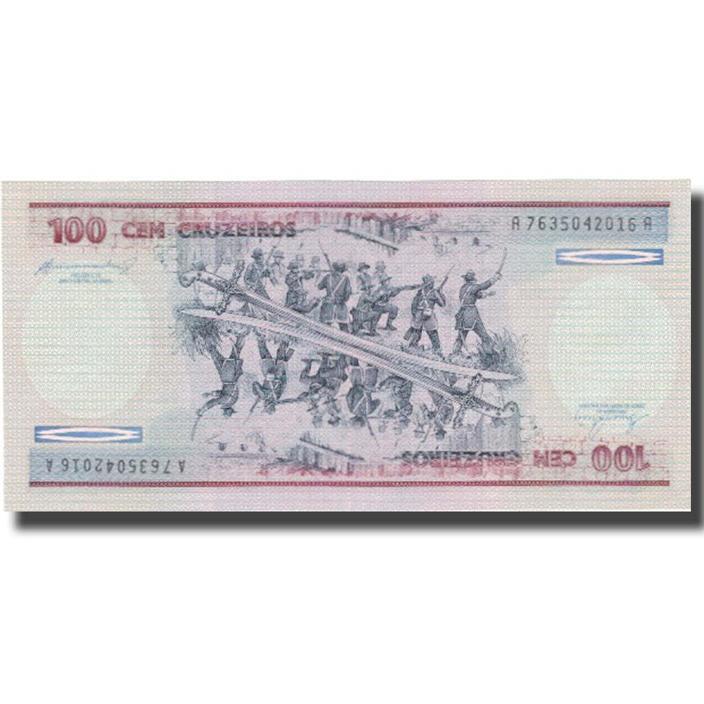 Nota, Brasil, 100 Cruzeiros, Undated (1981-84), KM:198a, UNC(64)
