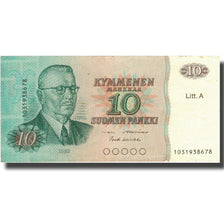 Geldschein, Finnland, 10 Markkaa, 1980, 1980, KM:104a, SS
