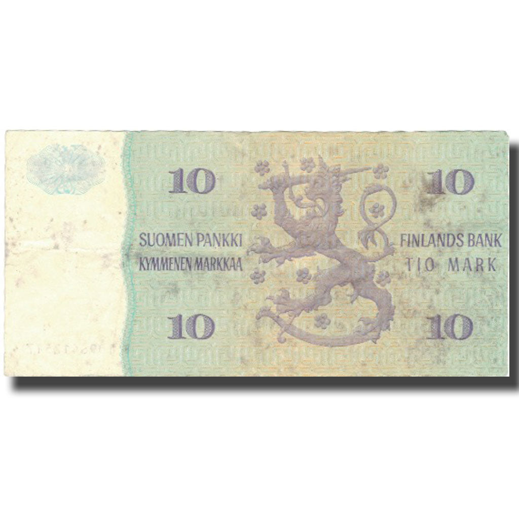 Geldschein, Finnland, 10 Markkaa, 1980, 1980, KM:104a, S
