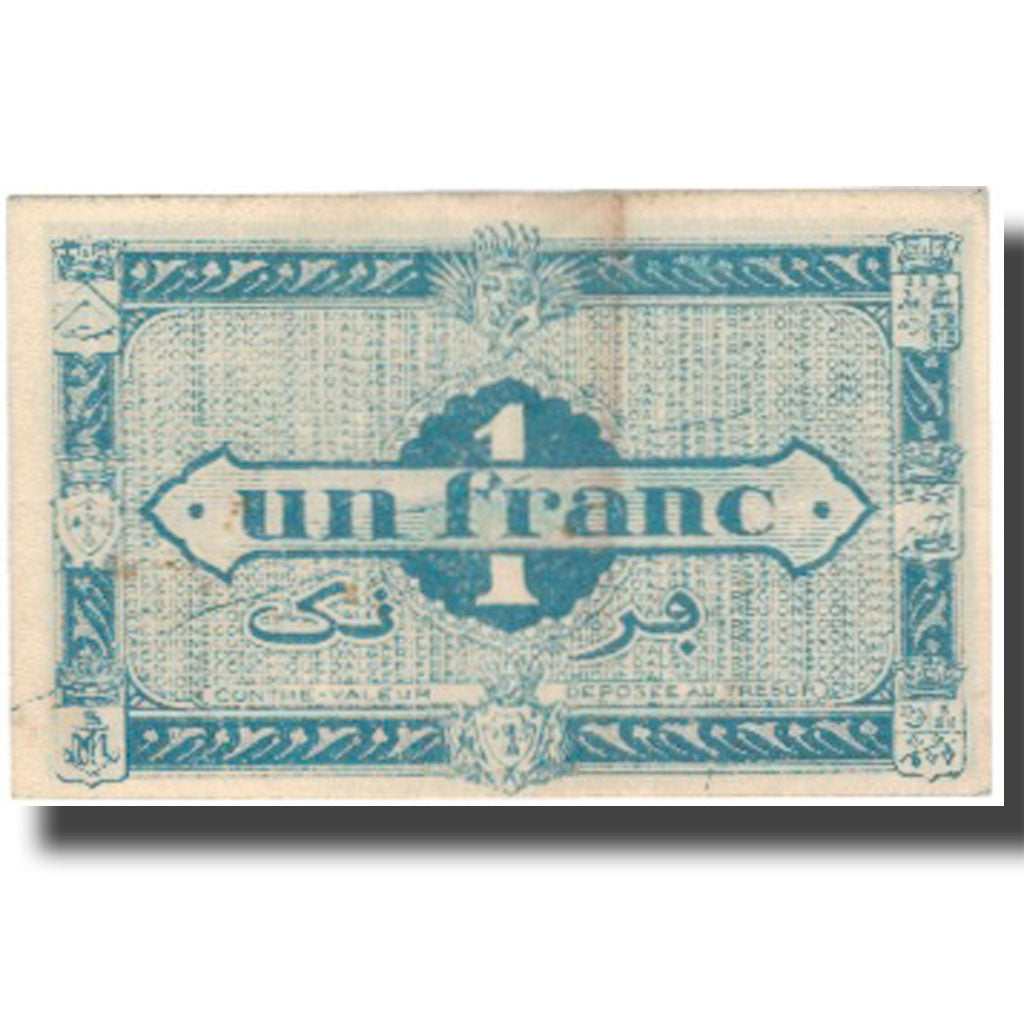 Banknote, Algeria, 1 Franc, 1944, 1944-01-31, KM:98b, AU(50-53)
