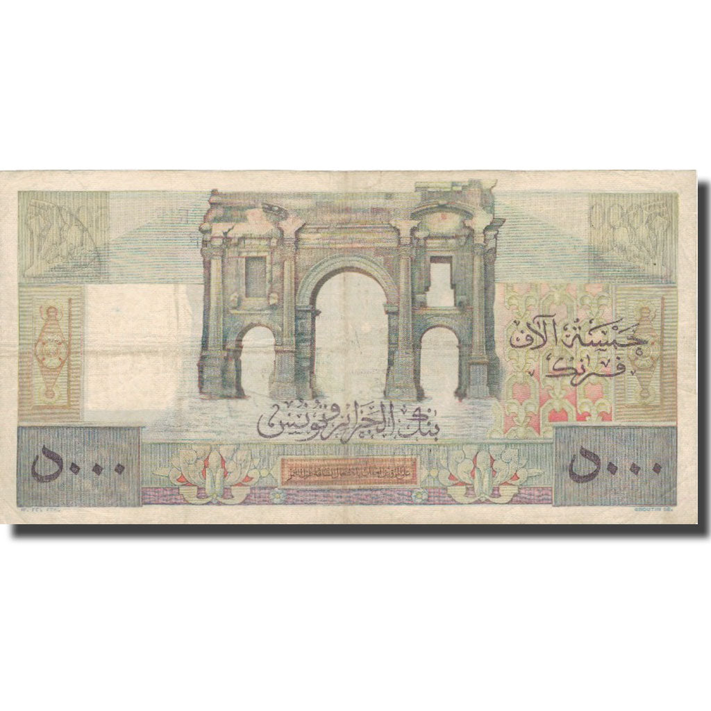 Banknote, Algeria, 5000 Francs, 1955, 1955-03-30, KM:109b, EF(40-45)