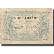 Banknote, Algeria, 5 Francs, 1925, 1925-04-23, KM:71b, VF(20-25)