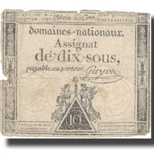 Frankrijk, 10 Sous, 1792, 1792-01-04, B+, KM:A53