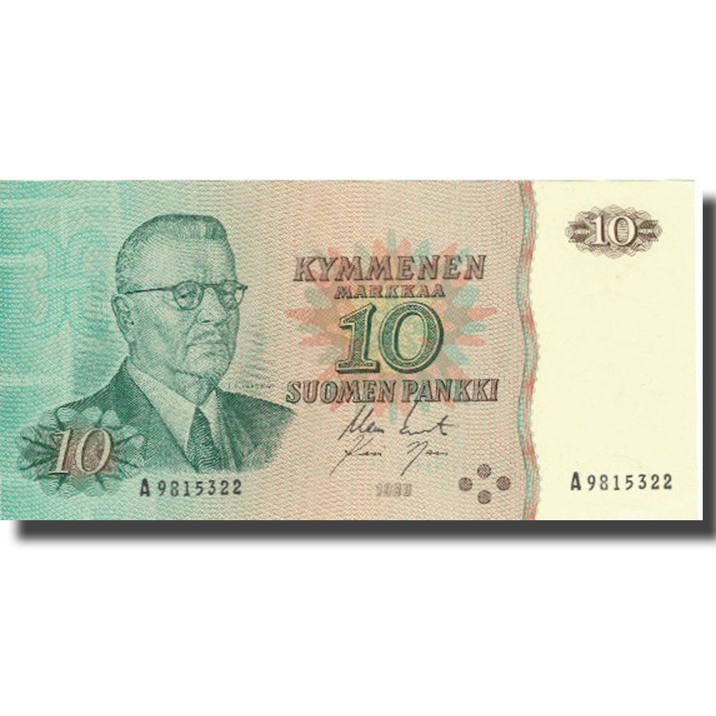 Banknote, Finland, 10 Markkaa, 1980, 1980, KM:100a, AU(55-58)