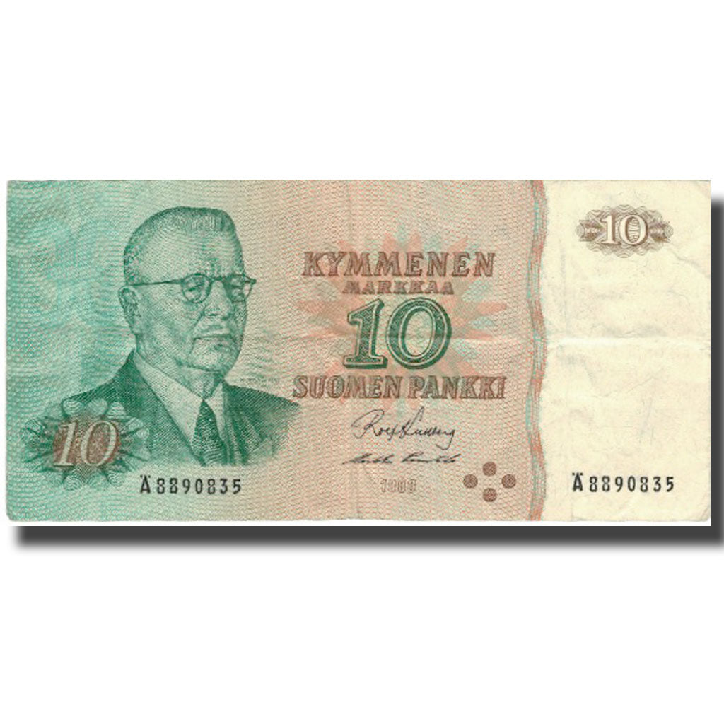 Banknote, Finland, 10 Markkaa, 1980, 1980, KM:100a, VF(20-25)