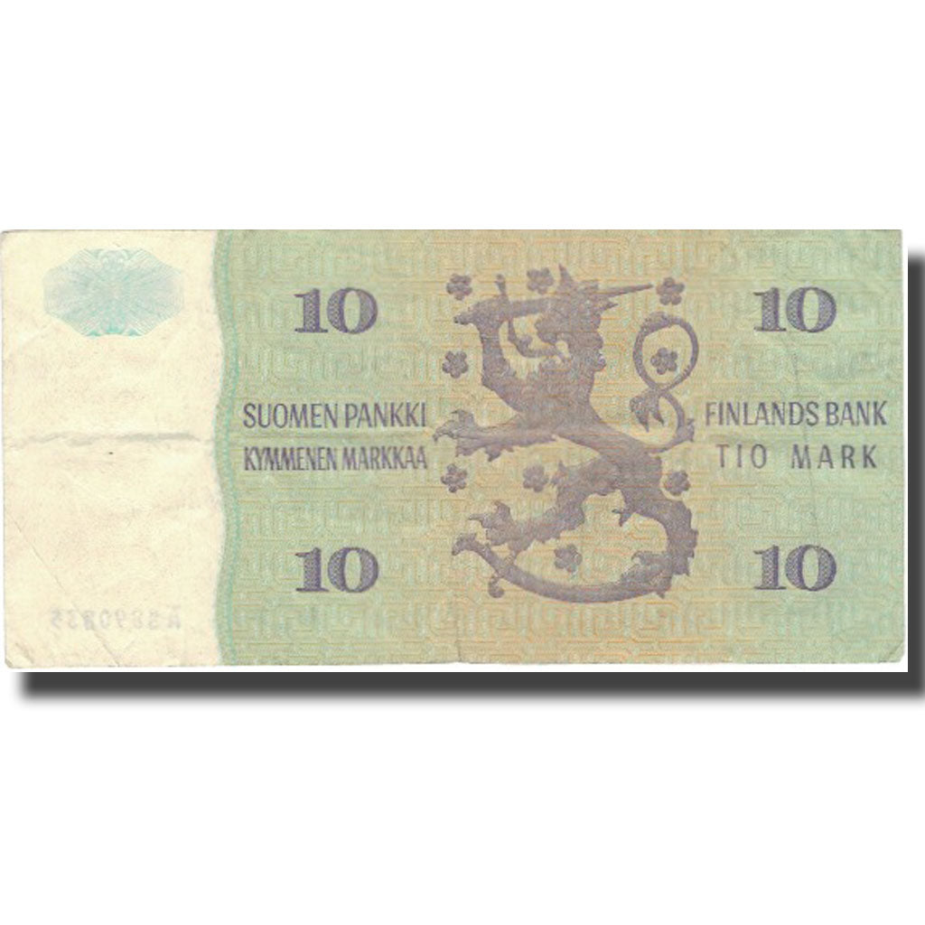 Banknote, Finland, 10 Markkaa, 1980, 1980, KM:100a, VF(20-25)