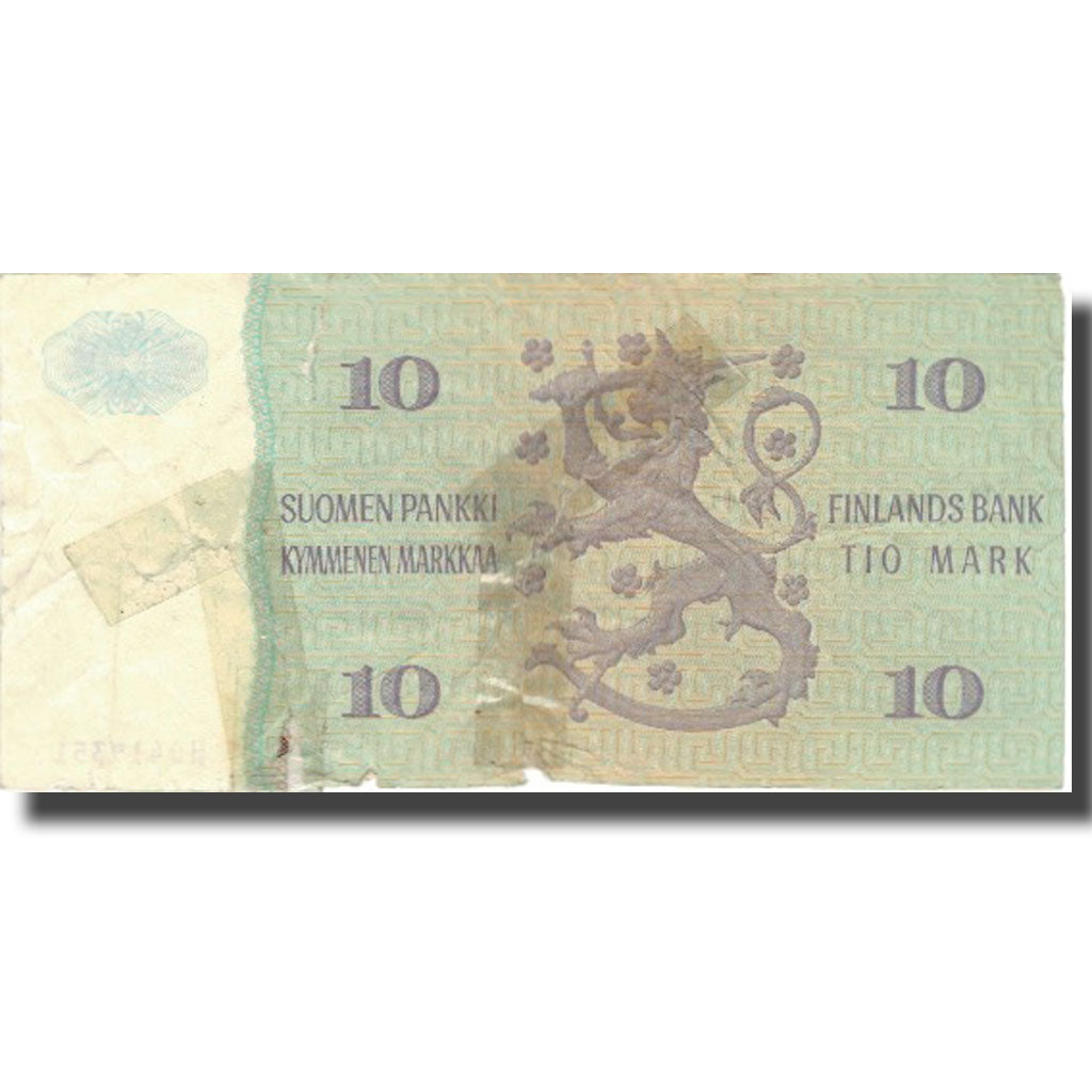 Banconote, Finlandia, 10 Markkaa, 1980, 1980, KM:100a, B