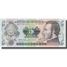 Banknote, Honduras, 5 Lempiras, 1980, 1980-05-08, KM:63a, UNC(65-70)