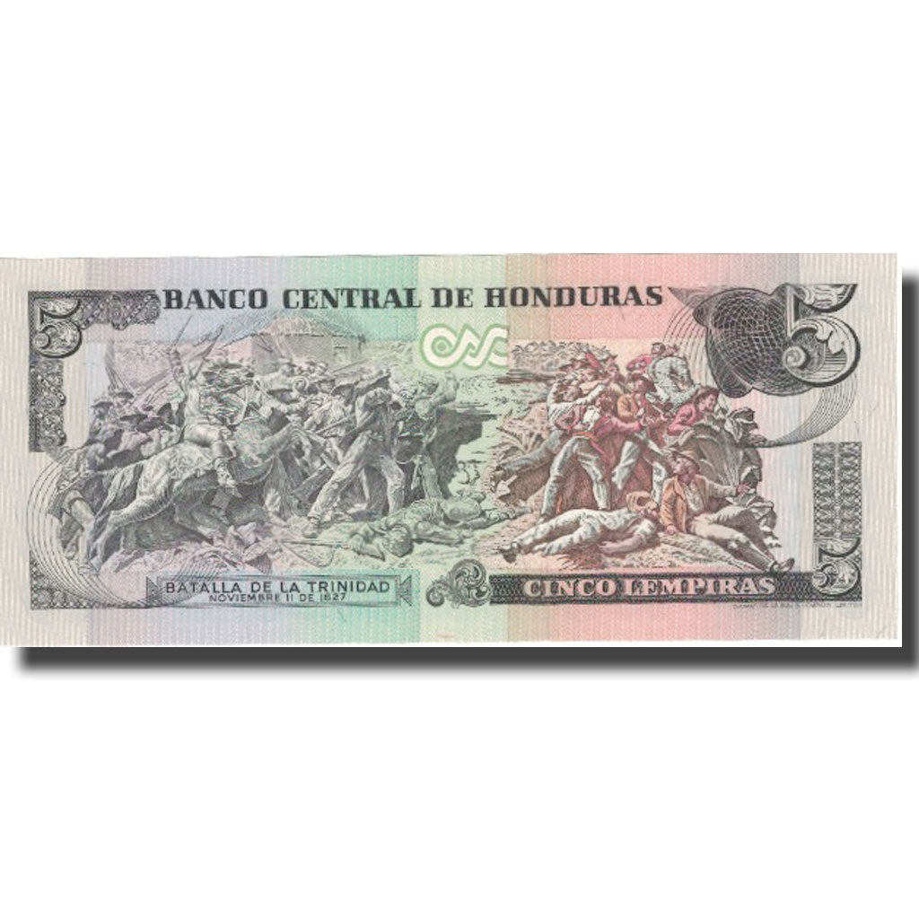 Banknote, Honduras, 5 Lempiras, 1980, 1980-05-08, KM:63a, UNC(65-70)