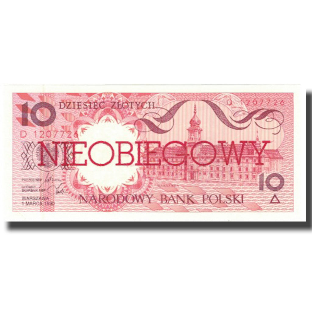 Banknote, Poland, 10 Zlotych, 1990, 1990-03-01, KM:167a, UNC(65-70)