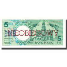 Banknote, Poland, 5 Zlotych, 1990, 1990-03-01, KM:166a, UNC(65-70)