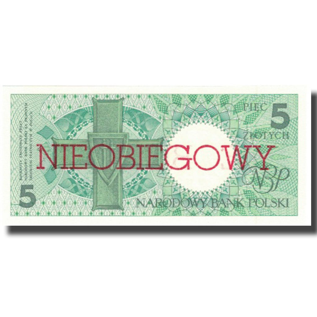 Banknote, Poland, 5 Zlotych, 1990, 1990-03-01, KM:166a, UNC(65-70)