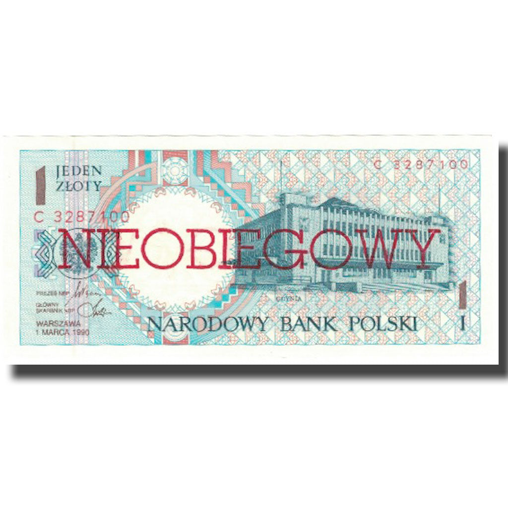 Banknote, Poland, 1 Zloty, 1990, 1990-03-01, KM:164A, UNC(65-70)