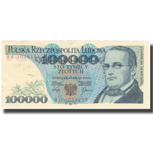 Banknote, Poland, 100,000 Zlotych, 1990, 1990-02-01, KM:154a, AU(50-53)