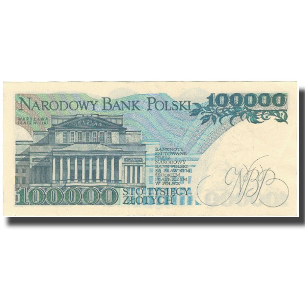 Banknote, Poland, 100,000 Zlotych, 1990, 1990-02-01, KM:154a, AU(50-53)