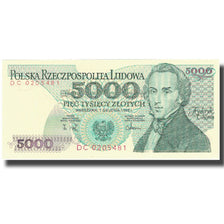 Billet, Pologne, 5000 Zlotych, 1988, 1988-12-01, KM:150c, NEUF