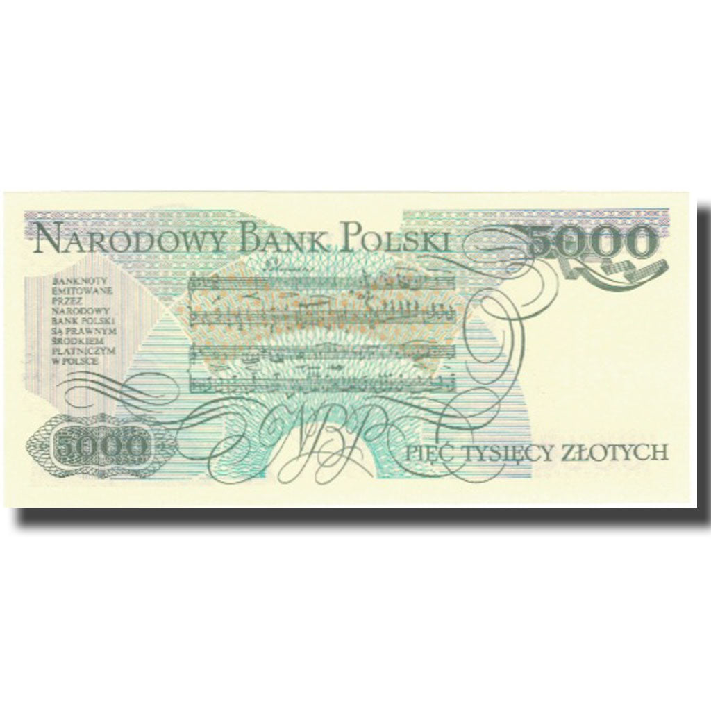 Billet, Pologne, 5000 Zlotych, 1988, 1988-12-01, KM:150c, NEUF