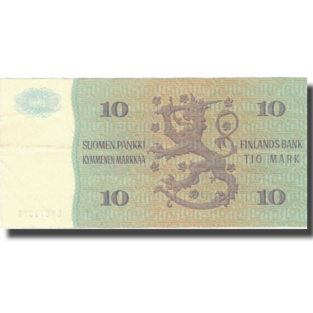 Banconote, Finlandia, 10 Markkaa, 1980, 1980, KM:100a, SPL-