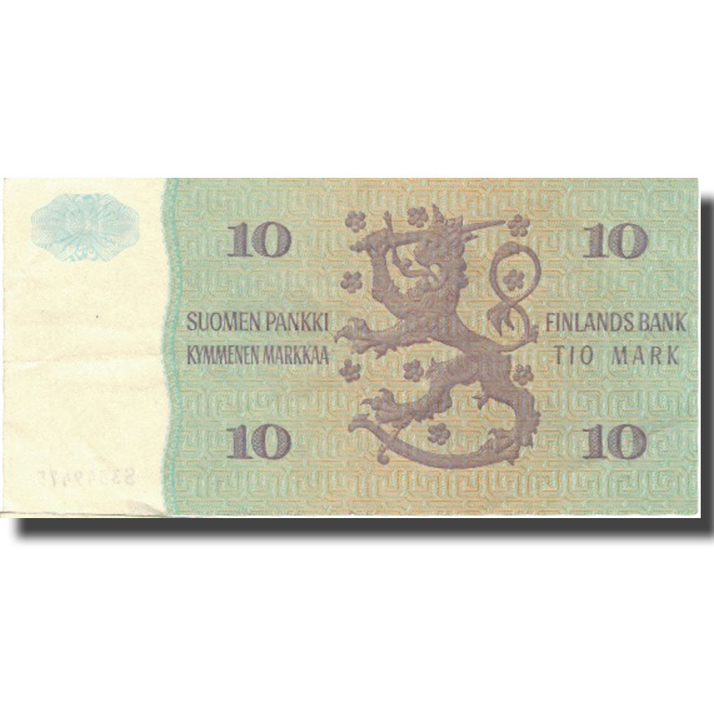 Banconote, Finlandia, 10 Markkaa, 1980, 1980, KM:100a, BB