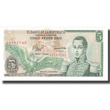 Billet, Colombie, 5 Pesos Oro, 1980, 1980-01-01, KM:406f, NEUF