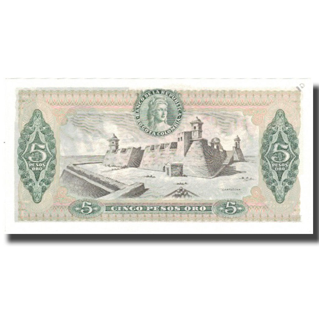 Billet, Colombie, 5 Pesos Oro, 1980, 1980-01-01, KM:406f, NEUF