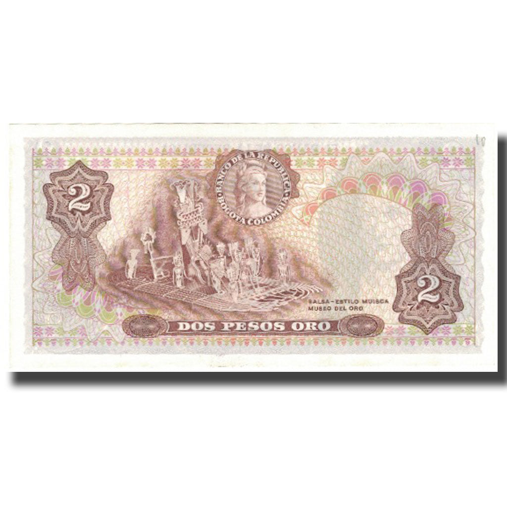 Banknote, Colombia, 2 Pesos Oro, 1977, 1977-07-20, KM:413b, UNC(64)