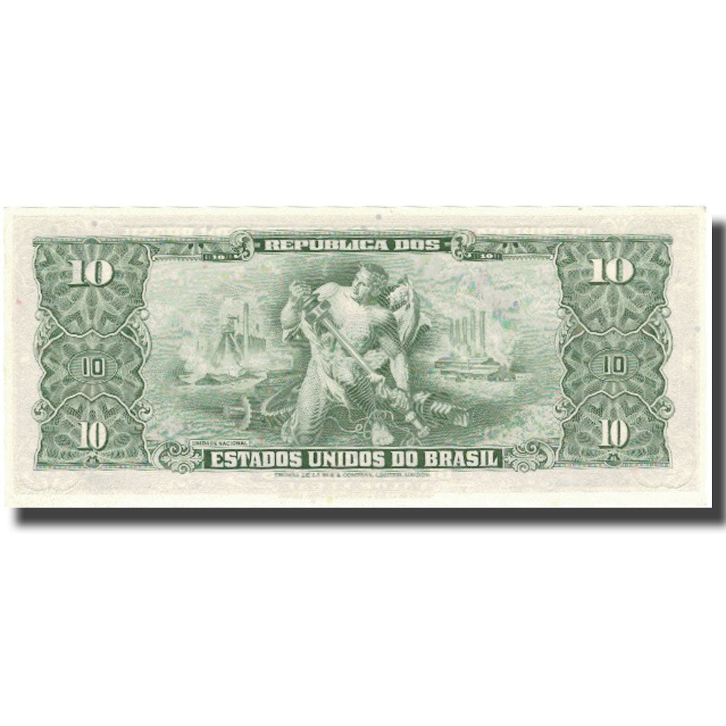 Billete, 1 Centavo on 10 Cruzeiros, Undated (1966-1967), Brasil, KM:183a, SC+