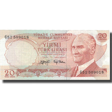 Billet, Turquie, 20 Lira, L.1970, 1970-10-14, KM:187a, SPL+