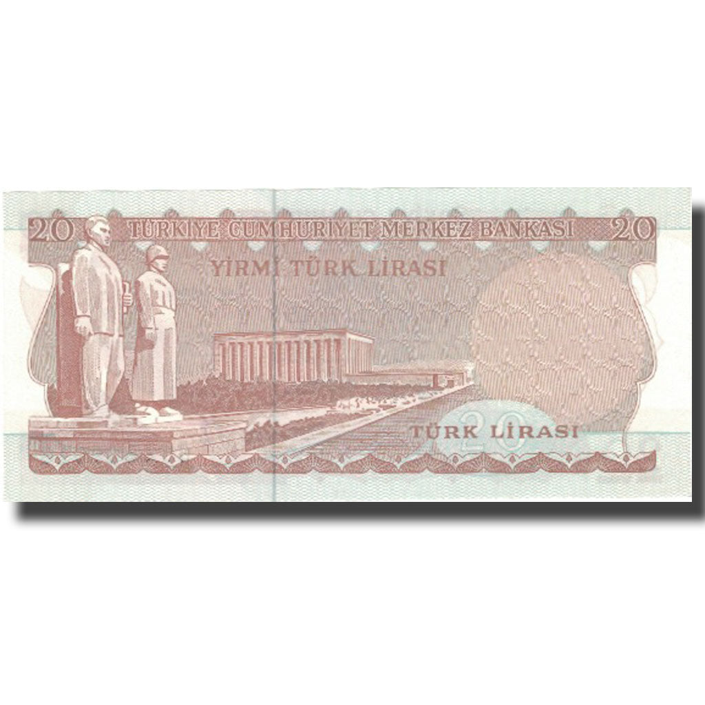 Billet, Turquie, 20 Lira, L.1970, 1970-10-14, KM:187a, SPL+