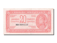 Banknot, Jugosławia, 20 Dinara, 1944, EF(40-45)